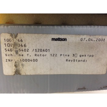 Mattson Technology 1001046 Quartz Panel Linear